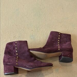 Lauren Ralph Lauren Elegant Burgundy Ankle Boots